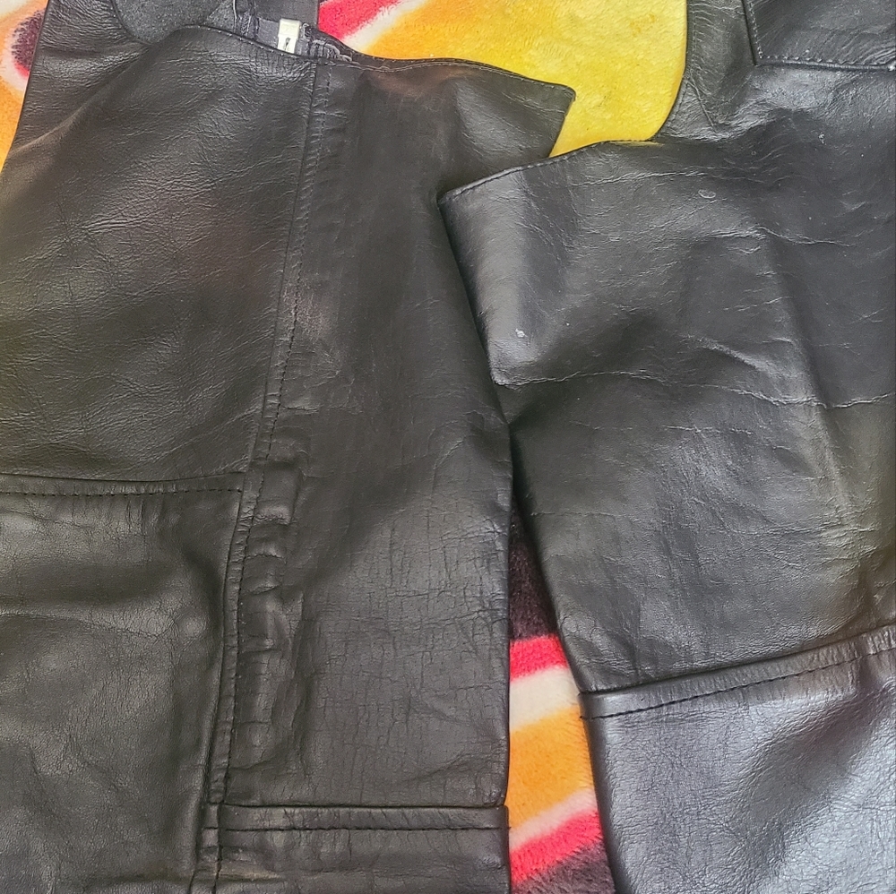 Brand new leather chaps size medium